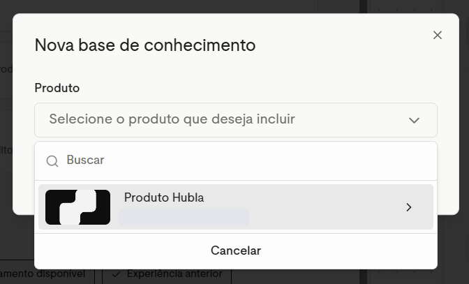 Nova base de conhecimento